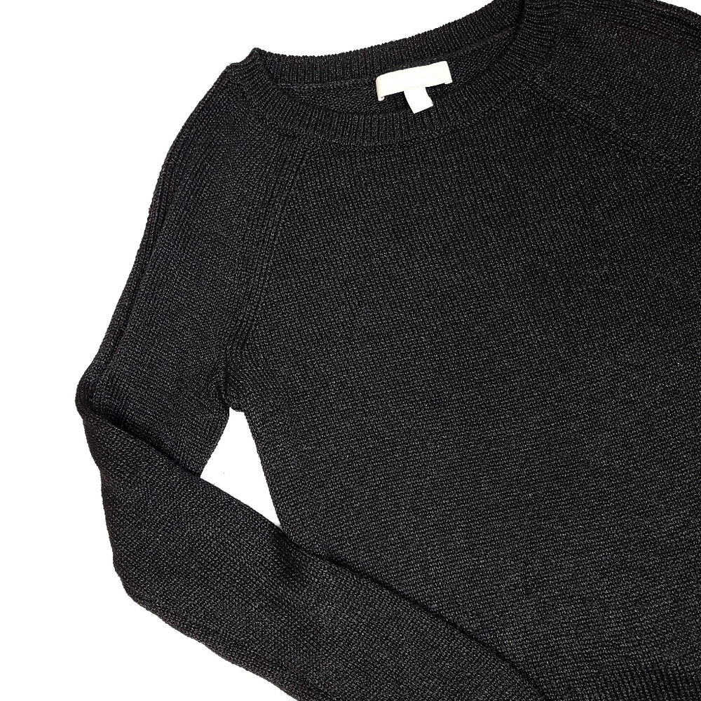 Banana Republic Italian Yarn Women's XS Black Long Sleeve Pullover Sweater - Picture 2 of 9